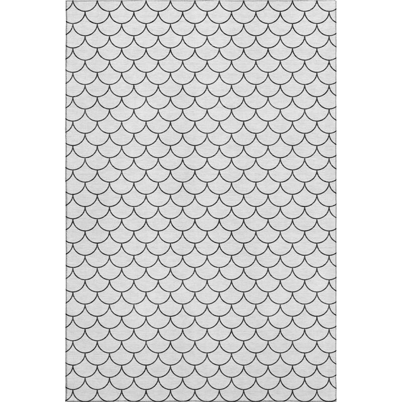 Premium Washable Super Soft Geo Scallops Mayfield Rug