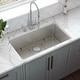 preview thumbnail 2 of 8, Ruvati 31-inch Undermount Kitchen Sink 16 Gauge Stainless Steel Single Bowl - RVM5931 - Silver - 31" X 18"