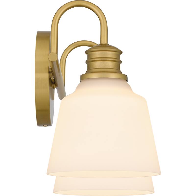 Hinton 2-Light Aged Brass Bath Light