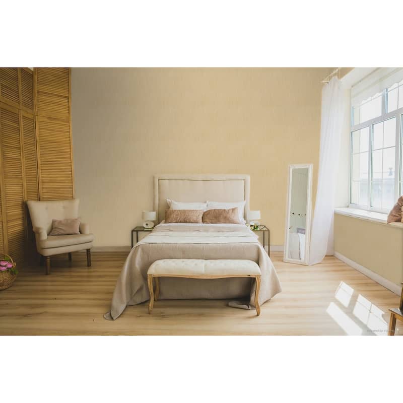 Galerie Wallcoverings Cottage Chic Silky Plain Vinyl on Non-woven Metallic Wallpaper Roll