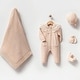 preview thumbnail 4 of 3, 5 Piece Knit Homecoming Set with Cotton Softness Beige