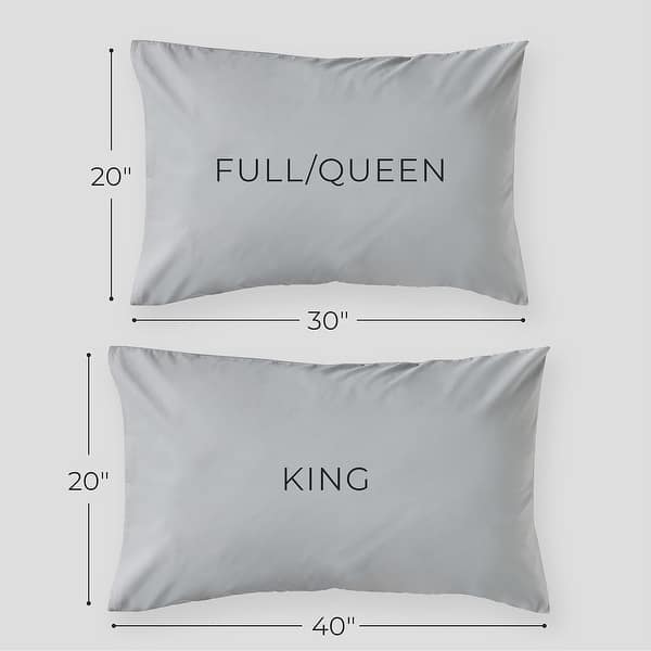 Shuteye Supply Frost Smart Temp Cooling Percale Pillowcase Set,(21W x