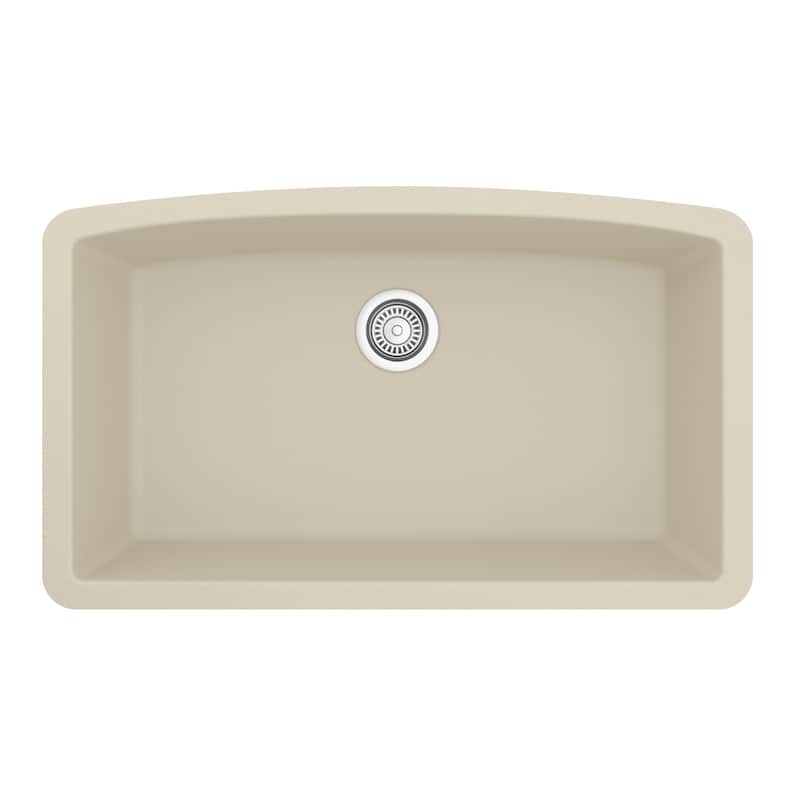 Karran Undermount Quartz 32 in. Single Bowl Kitchen Sink Kit