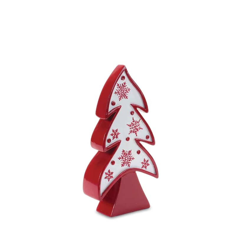 Set of 3 Whimsical Christmas Trees Tabletop Decor 12.25"