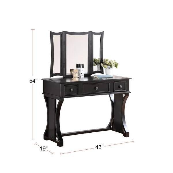 Vanity Set with Stool and Mirror Bed Bath & Beyond 33761324