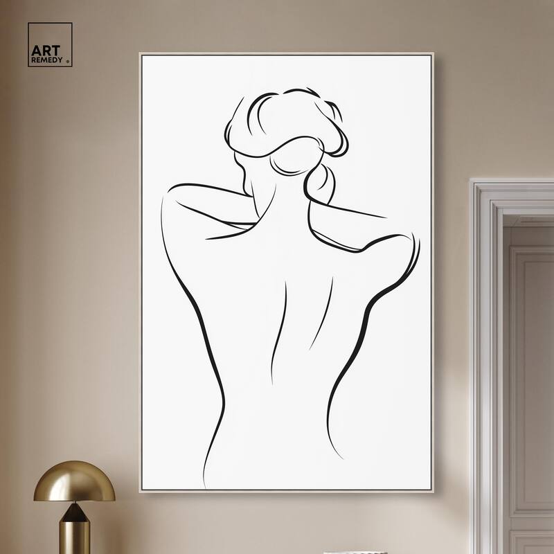 Woman in Contour II Canvas by Art Remedy