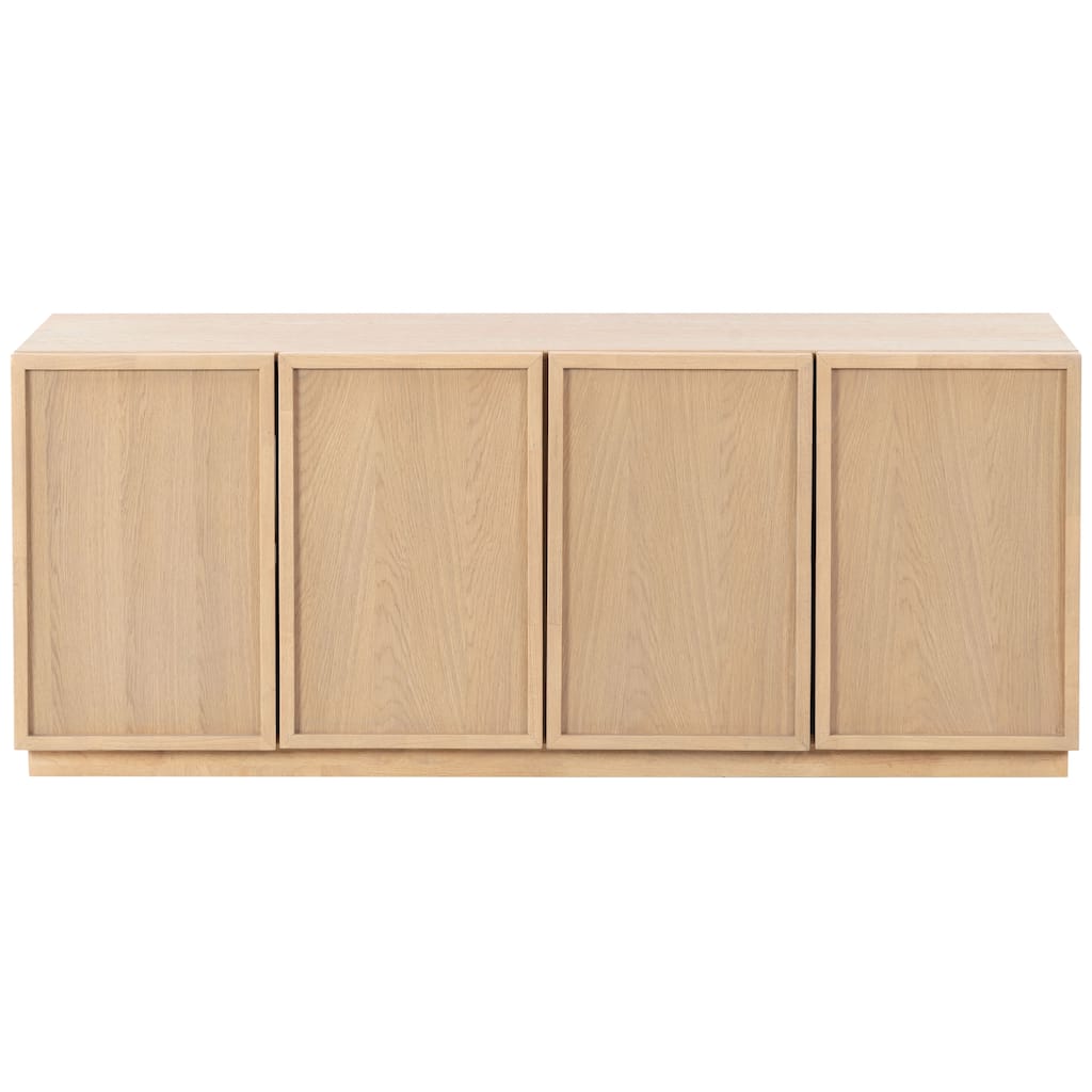 SAFAVIEH Couture Zeus 4 Door Wood Media Stand - 58"W x 18"D x 24"H