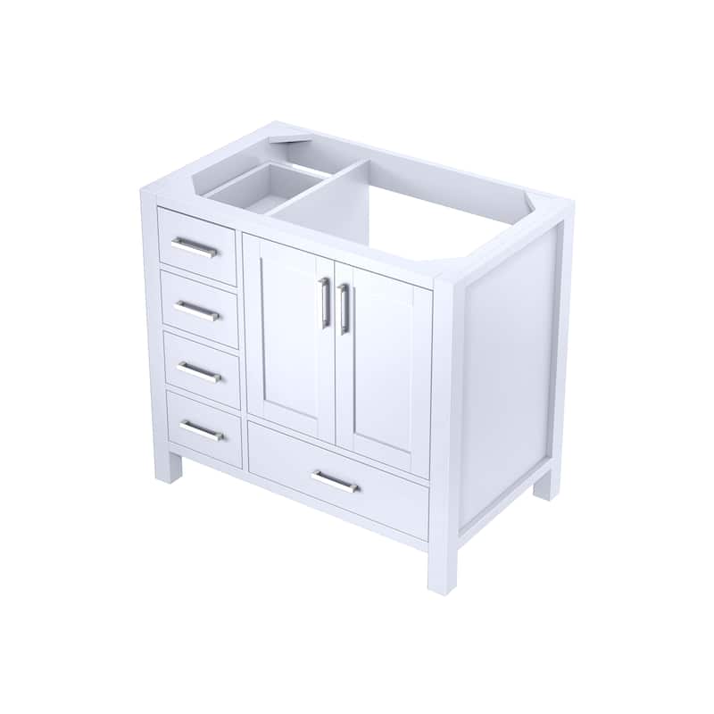 Jacques 36 in. W x 22 in. D Right Offset Distressed Grey Bath Vanity