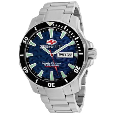 Seapro Men's Scuba Dragon Diver Limited Edition 1000 Meters Blue Dial Watch - SP8316S - 6 (36)