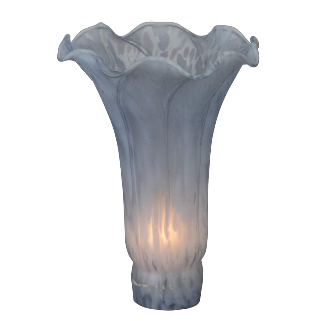 4 In. Wide X 6 In. High Grey Pond Lily Shade