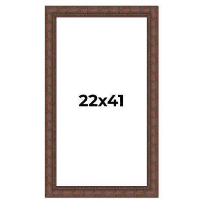 22x41 Frame Pewter Solid Wood Picture Frame Width 1.625 Inches | Interior Frame Depth 0.6875 Inches