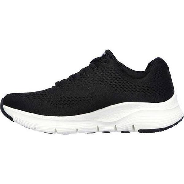 Shop Skechers Women S Arch Fit Sunny Outlook Sneaker Black White