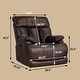 preview thumbnail 6 of 4, 38.5" W Electric Power Recliner Chair Faux Leather Reclining Chair with USB Ports Bedroom Living Room Home Theater Seating