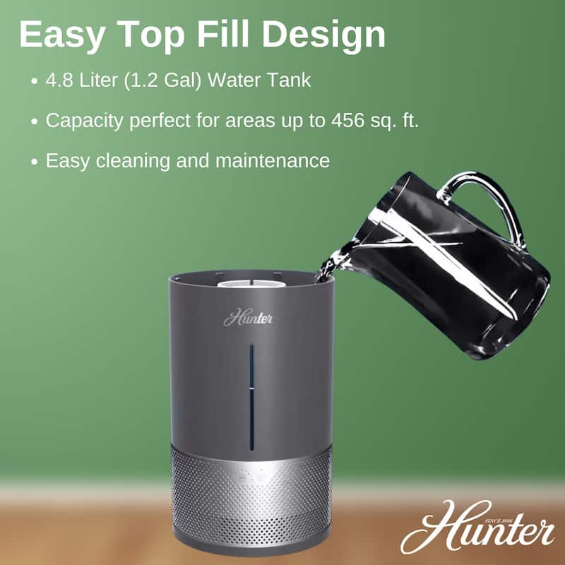 Hunter Fan Company Aspire 1.2 Gal Evaporative Humidifier with PermaWick Filter