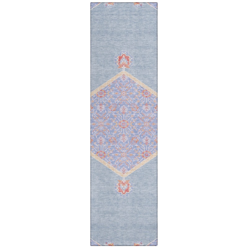 Machine Washable Indoor/ Outdoor Traditional Chantille Rug