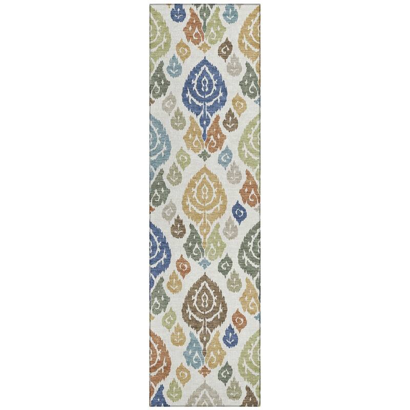 Machine Washable Indoor/ Outdoor Casual Zona Chantille Rug