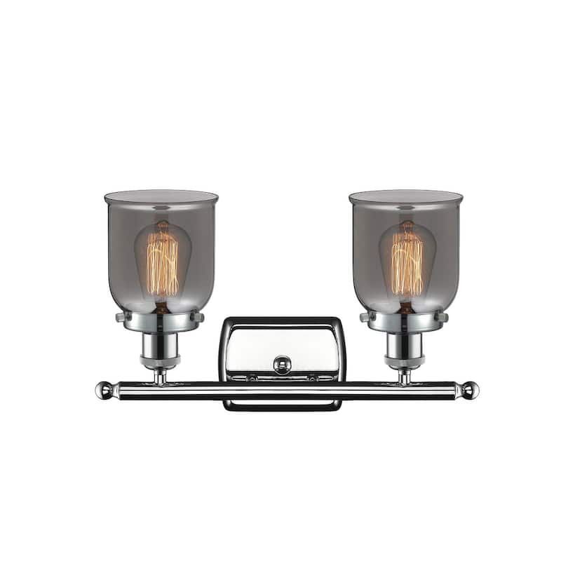 Innovations Lighting Small Bell 2 Light 16" Wide Vanity Light