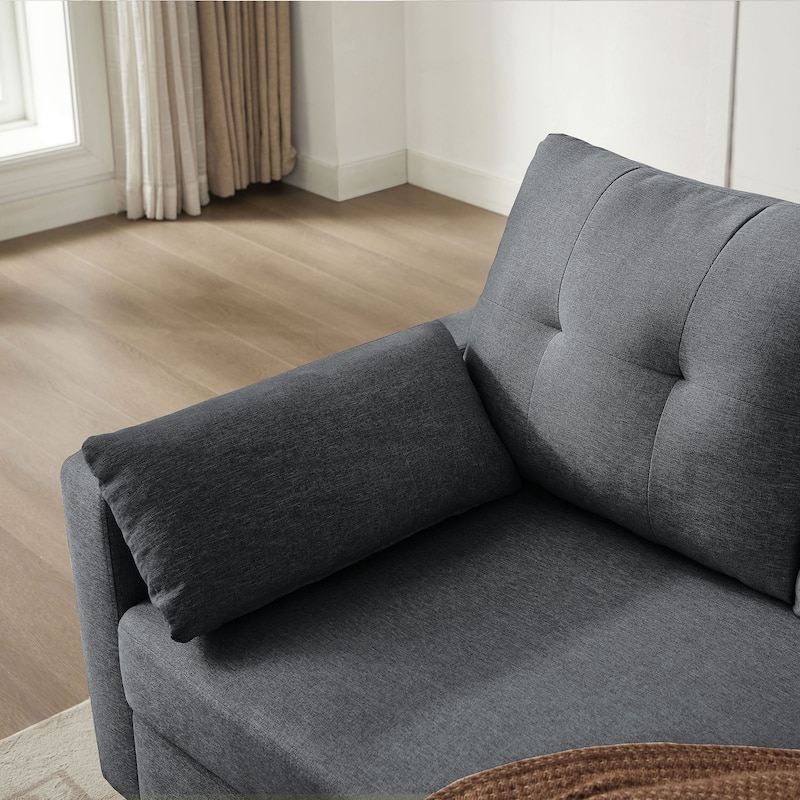 101" Sectional Sofa with Storage Ottoman