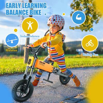 Kids Electric Scooter and Bike Combo with Adjustable Speed, Dual Shock Absorption, and Smart APP Control for Safety