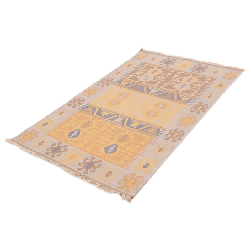 Ankara FW Gold Kilim 4'11" x 7'10" - 4'11 x 7'10