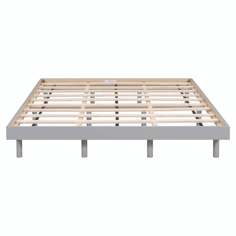 Contemporary Floating Platform Bed Frame