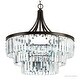 preview thumbnail 7 of 5, Luxury Crystal Ceiling Fixture, 29.25"H x 28"W, with Art Deco Style, Olde Bronze Finish by Urban Ambiance