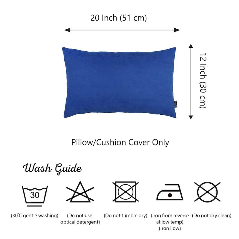 Solid-color Decorative Lumbar Throw Pillow Covers (Set of 4)