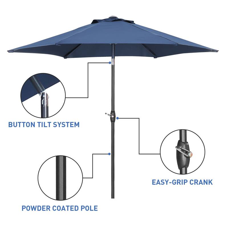 Ainfox 9ft Outdoor Patio Umbrella Without Base for Garden, Patio, Swimming Pool