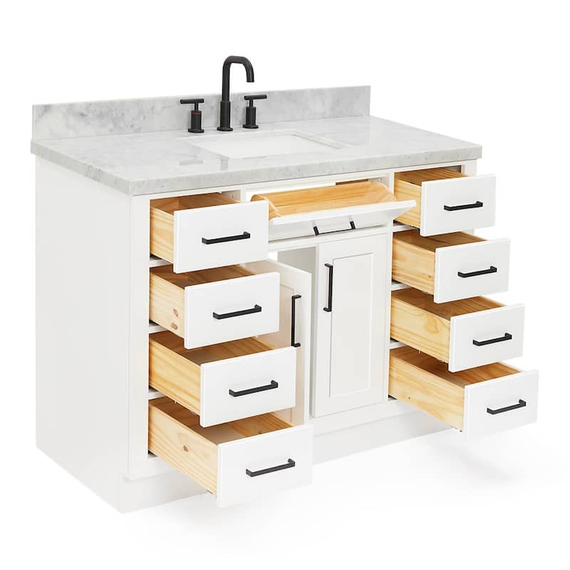 Ariel T049SCWRVO Hepburn 49" Free Standing Single Basin Vanity Set