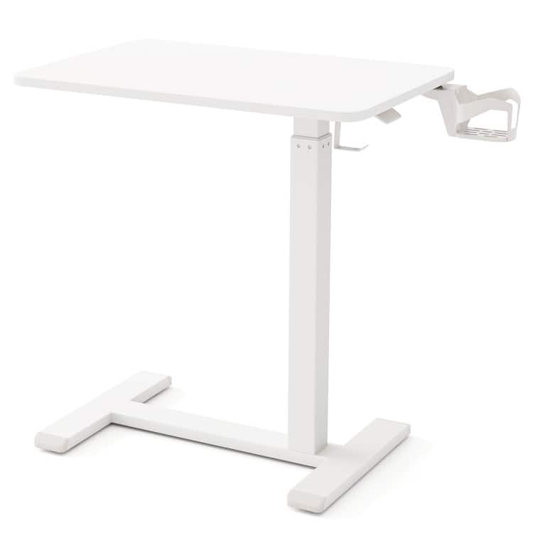 Engineered Wood Mobile Standing Desk with Adjustable Height