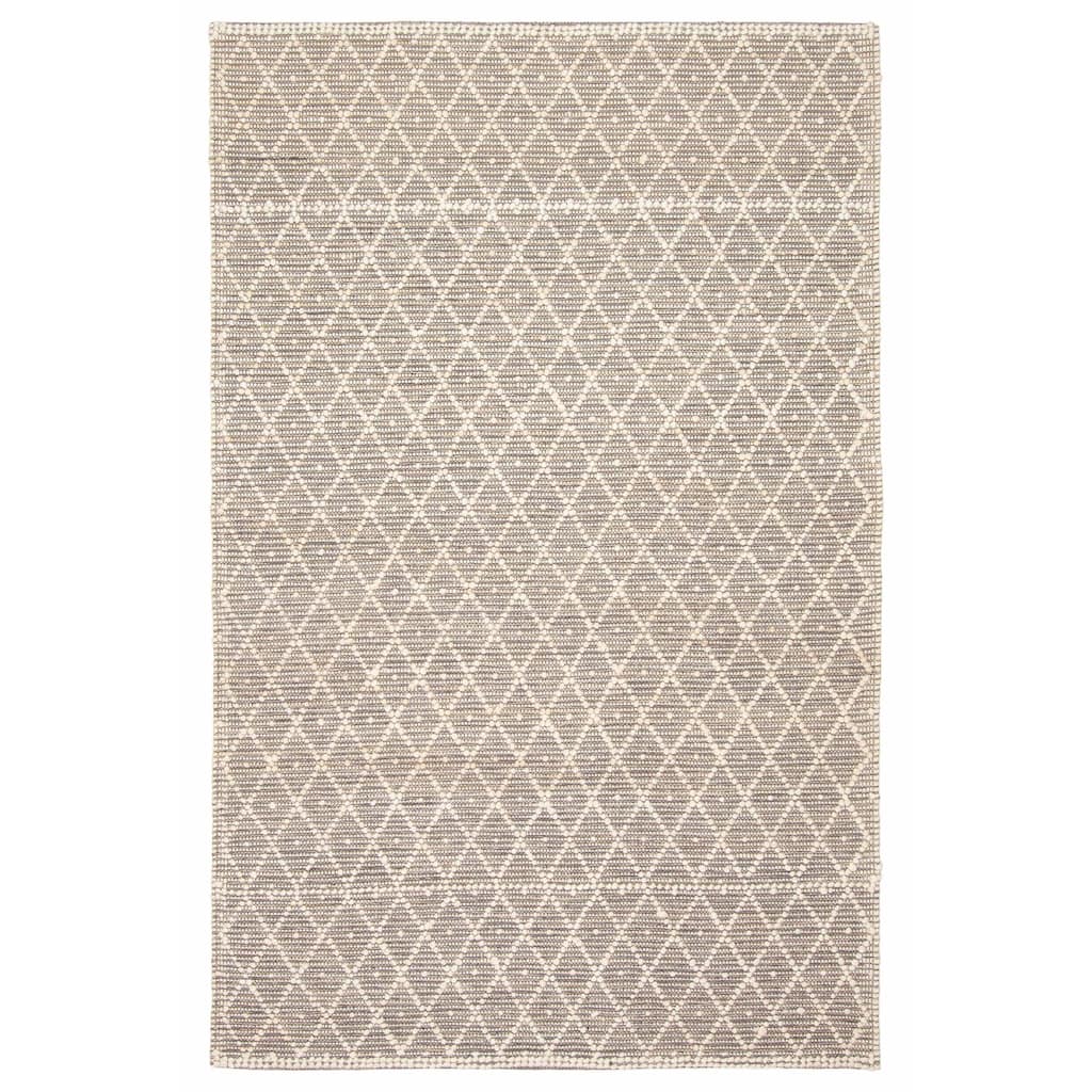 ECARPETGALLERY Braid weave Sienna Brown Wool Rug - 5'1 x 8'0