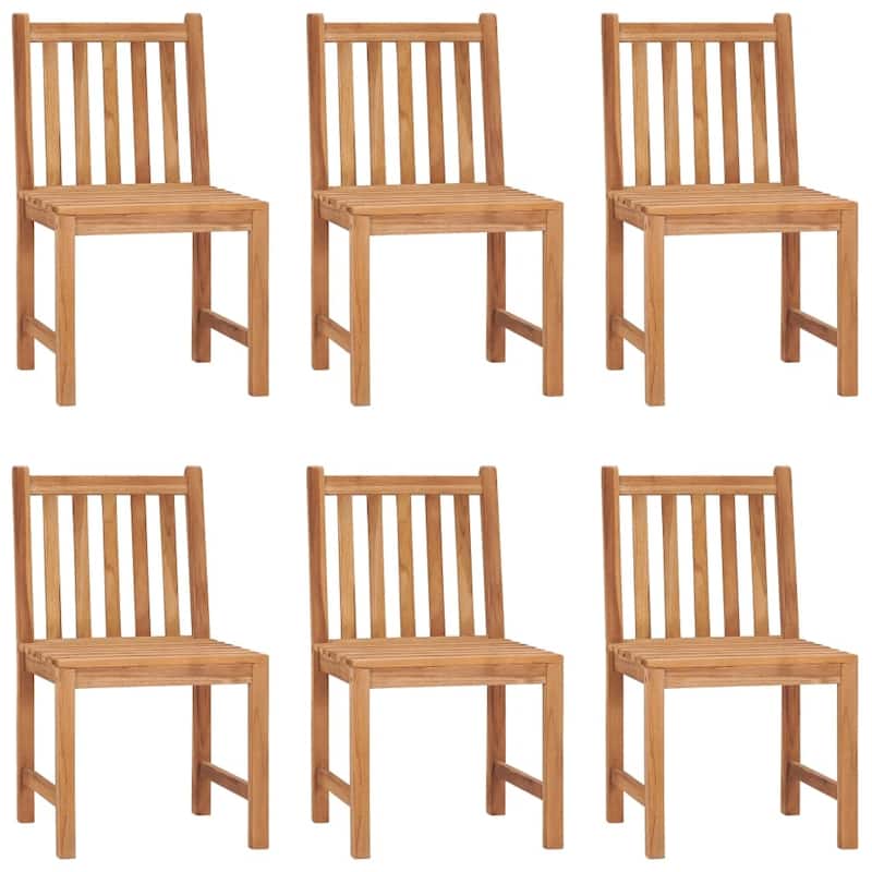 vidaXL Solid Wood Teak Patio Dining Set Garden Outdoor Table Chair 3/4/5/7/9 Piece