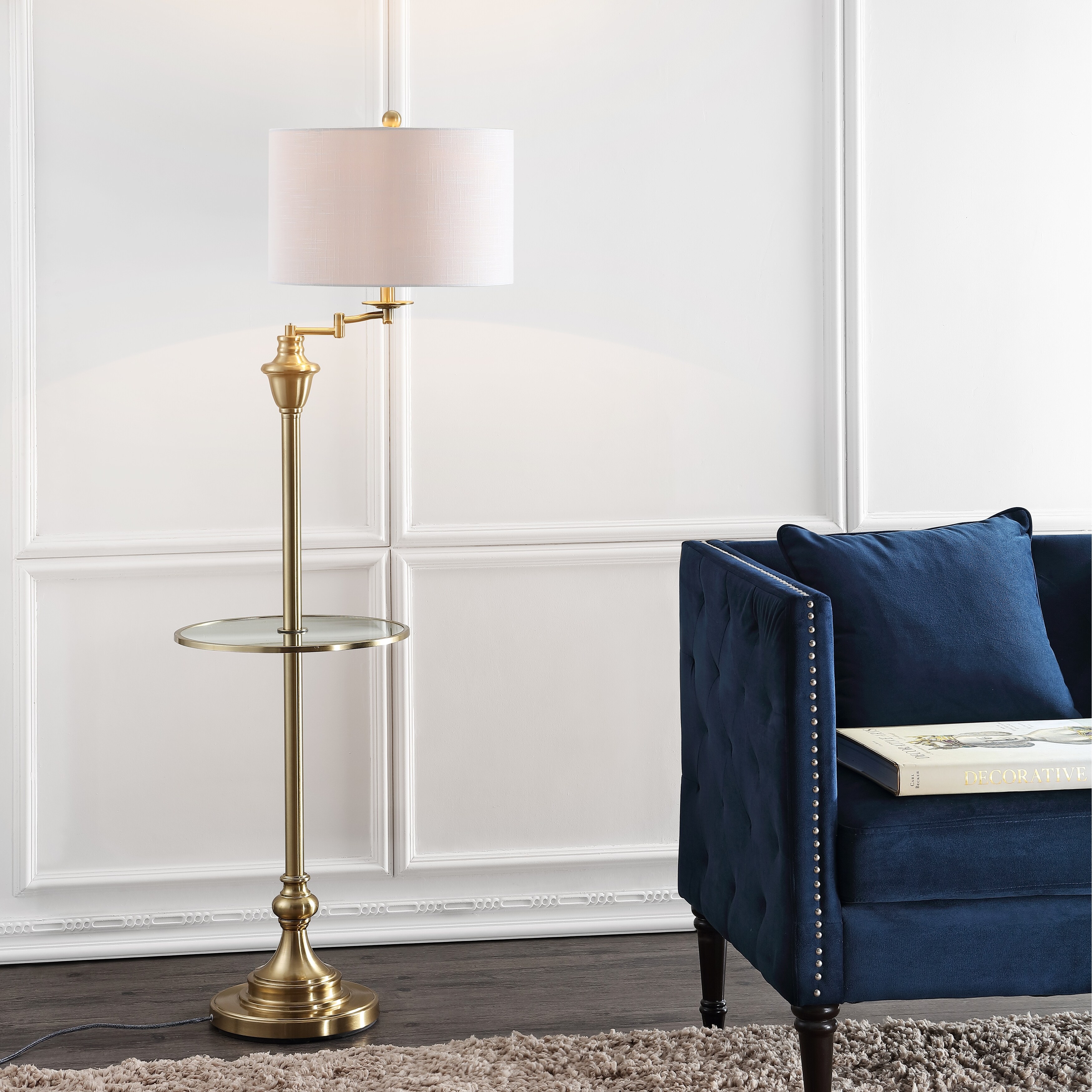 Cora Metal Glass Led Side Table And Floor Lamp Brass By Jonathan Y Brass Gold 60 H X 16 W X 16 D Overstock 22999810 We researched the best floor lamps, so you can pick there are classic, simple lamps with drum shades, as well as fun tiki lamps and sleek modern options with multiple heads. cora metal glass led side table and floor lamp brass by jonathan y brass gold 60 h x 16 w x 16 d