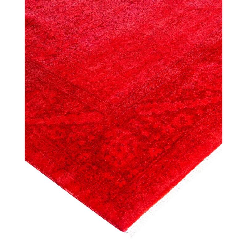 Fine Vibrance One-of-a-Kind Hand-Knotted Area Rug - Pink, 5' 1" x 5' 1" - 5' 1" x 5' 1"