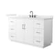 Option White / Giotto Quartz Top / Matte Black Hardware