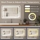 preview thumbnail 43 of 61, LED Bathroom Vanity Mirror Wall Mounted with Double Light Strip, 3-Color Dimmable, Anti-Fog, HD Tempered Glass, UL-Listed, ETL