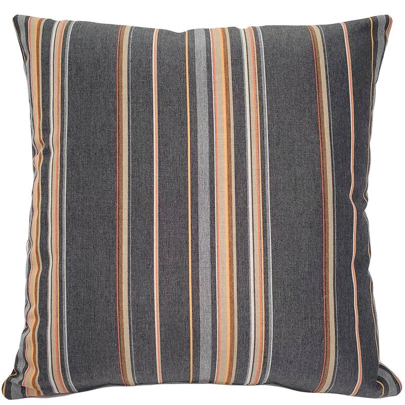 Sunbrella Stanton Greystone Throw Pillow - 20" x 20"