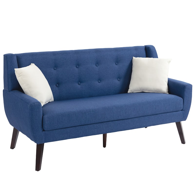 3-Piece Mid-Century Modern Living Room Set with Loveseat and 2 Chairs