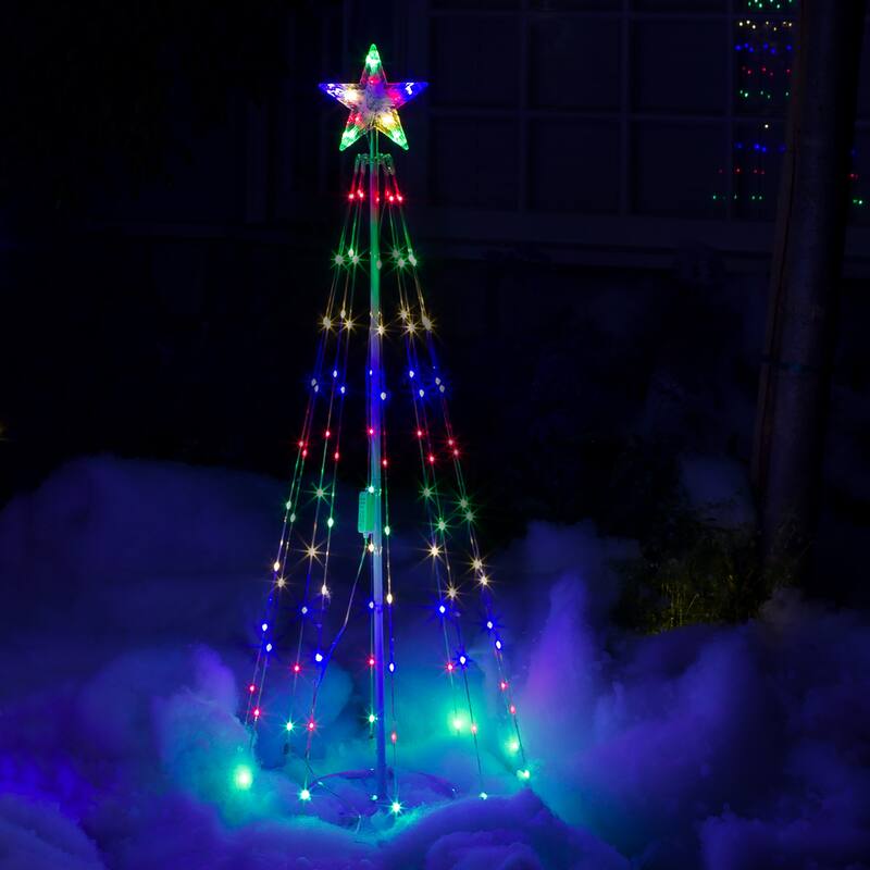 83 Christmas Tree Tower w/ 8 Functions and 300 LED Lights