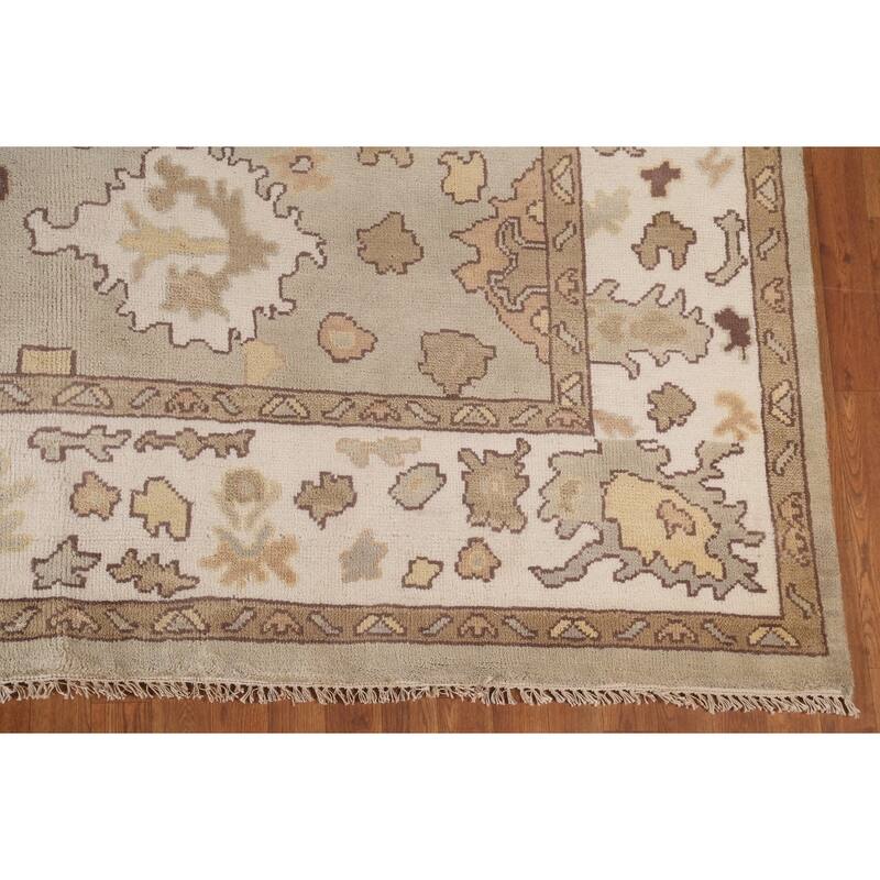 Oushak Oriental Area Rug Handmade Bedroom Wool Carpet - 9'1"x 11'11"