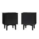 Middlebrook Mid-Century Solid Wood 2-Drawer Nightstand, Set of 2