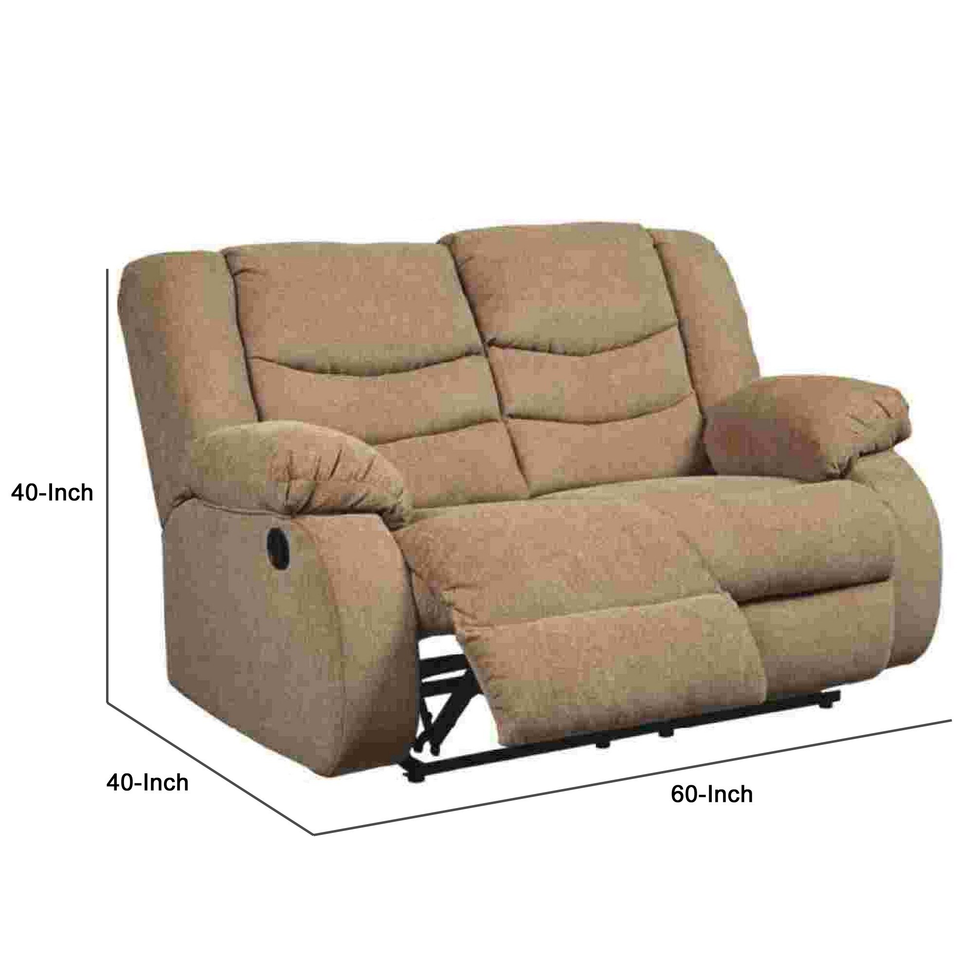 60 inch loveseat recliner deals