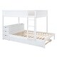 preview thumbnail 15 of 55, Full-over-Full Bunk Bed with Twin size Trundle,Storage and Desk,Space-Efficient Multifunctional Loft Bunk Bed with Storage