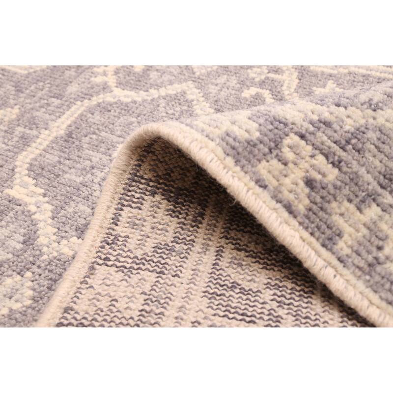 ECARPETGALLERY Hand-knotted Jules Serapi Dark Grey Wool Rug - 7'2 x 10'0