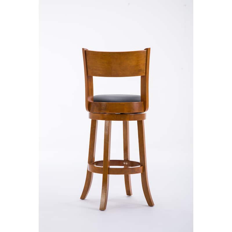 Palmetto Rubberwood 29-inch Swivel Stool