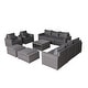 preview thumbnail 3 of 1, Cromwell 11 Piece Conversation Sofa Set with Cushions