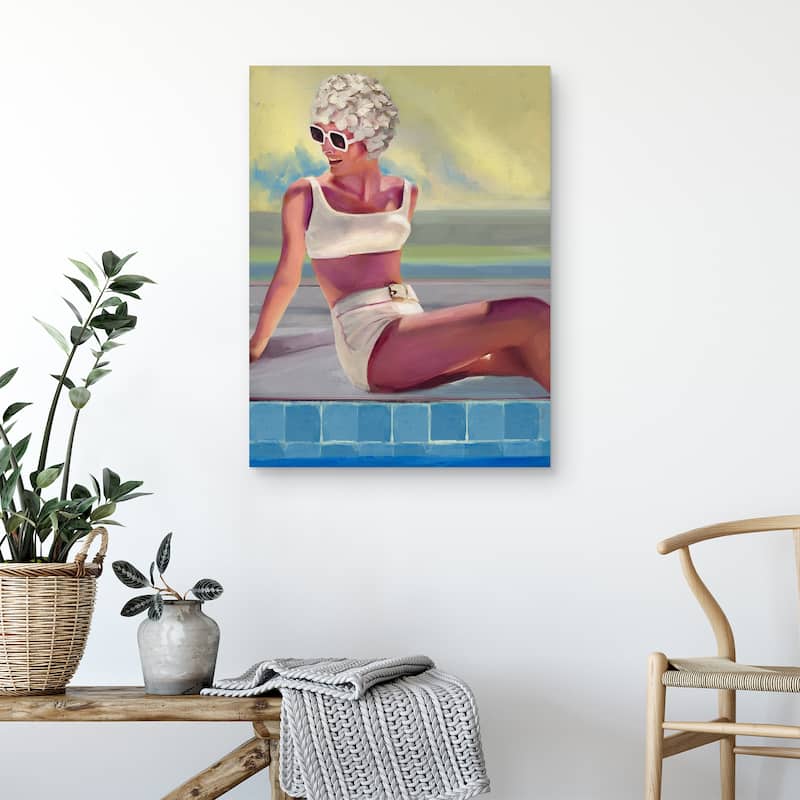 Retro Beach Girls III by Studio Arts Canvas Art Print