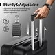 preview thumbnail 10 of 15, 3-Piece Hardshell Luggage Set with TSA Lock YKK Zippers Aluminum Telescopic Handle and Spinner Wheels Durable PC+ABS Suitcase