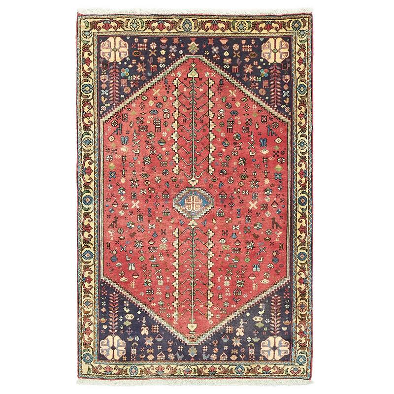 ECARPETGALLERY Hand-knotted Anadol Red Wool Rug - 3'2 x 5'0