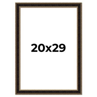 20x29 Frame Gold Antique Vintage Sold Wood Picture Frame | 1.75 Inch